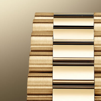 Day-Date 40 “Rainbow Paved Diamond Dial” in Yellow Gold
