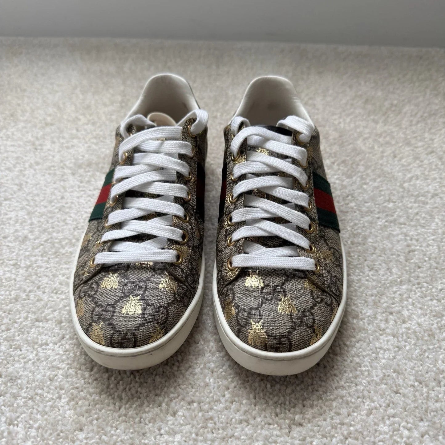Gucci Ace GG Supreme Sneaker with Gold bees