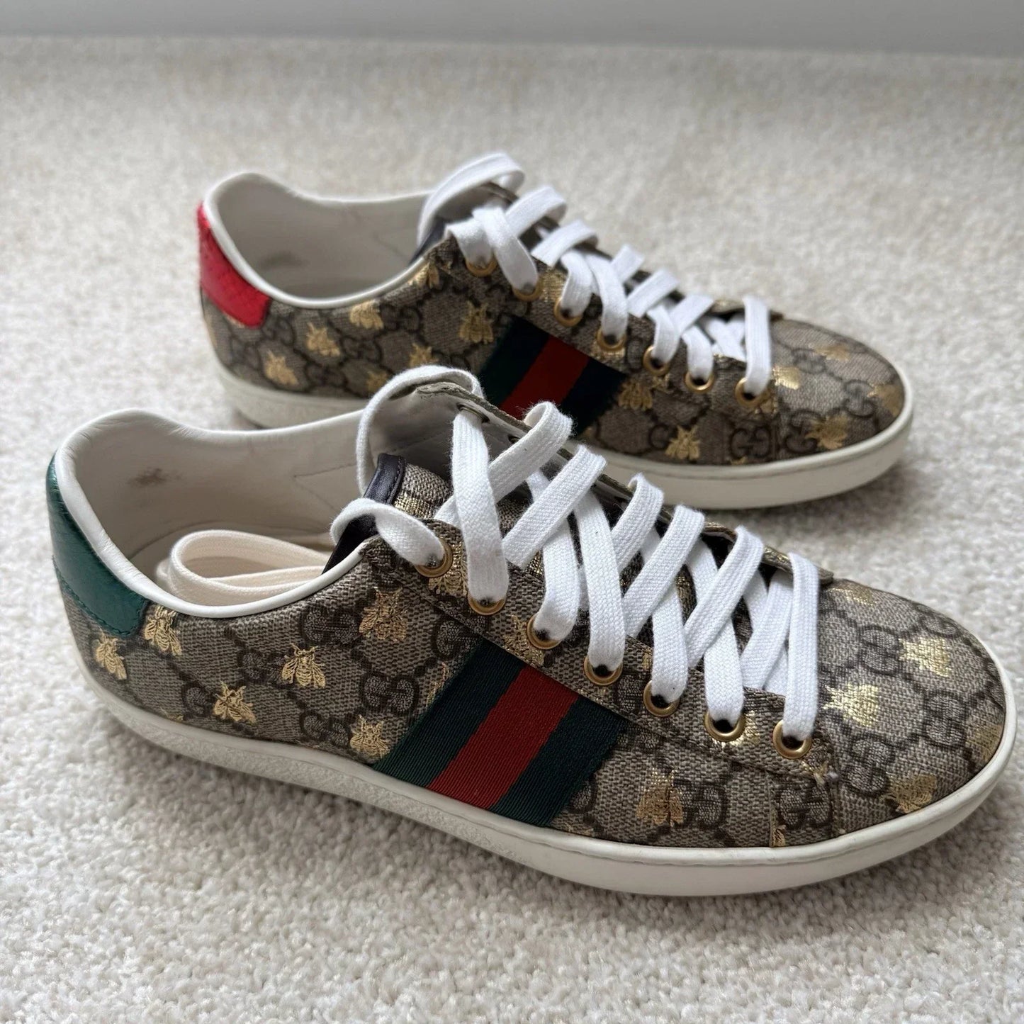 Gucci Ace GG Supreme Sneaker with Gold bees