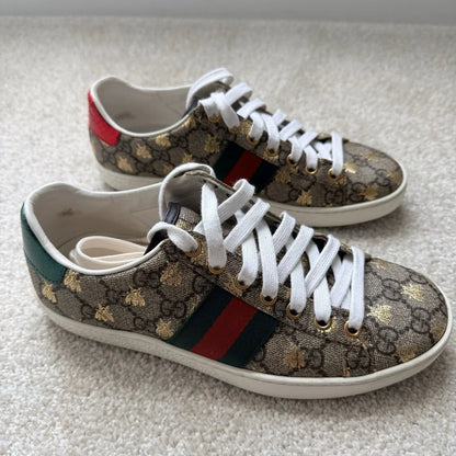 Gucci Ace GG Supreme Sneaker with Gold bees