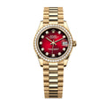 Datejust 31 Oyster, 31 mm, yellow gold and diamonds