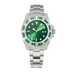 Submariner Date, 18K White Gold Diamonds Emerald