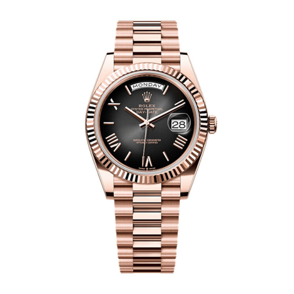 B- Day-Date 40 Oyster, 40 mm, Everose gold