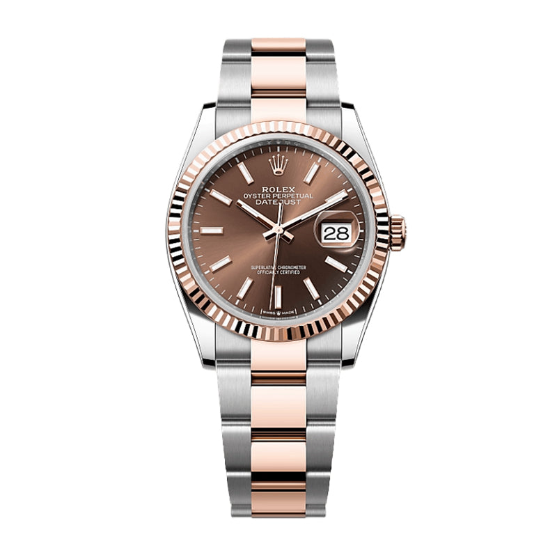 Datejust 36 Oyster, 36 mm, Oystersteel and Everose gold