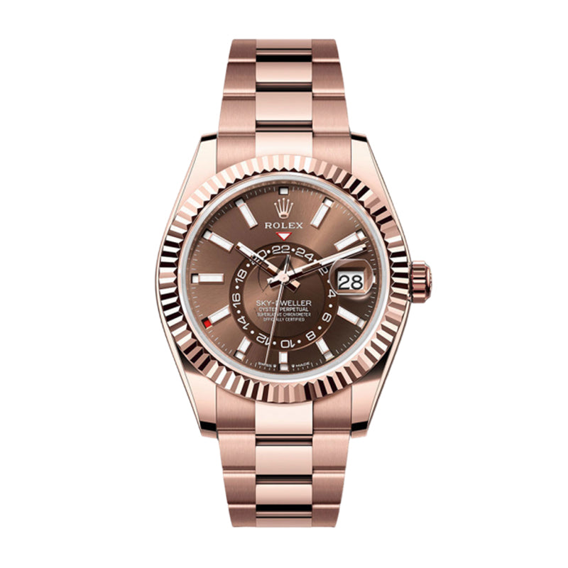 Sky–Dweller 42mm 18ct Everose Gold Chocolate Face