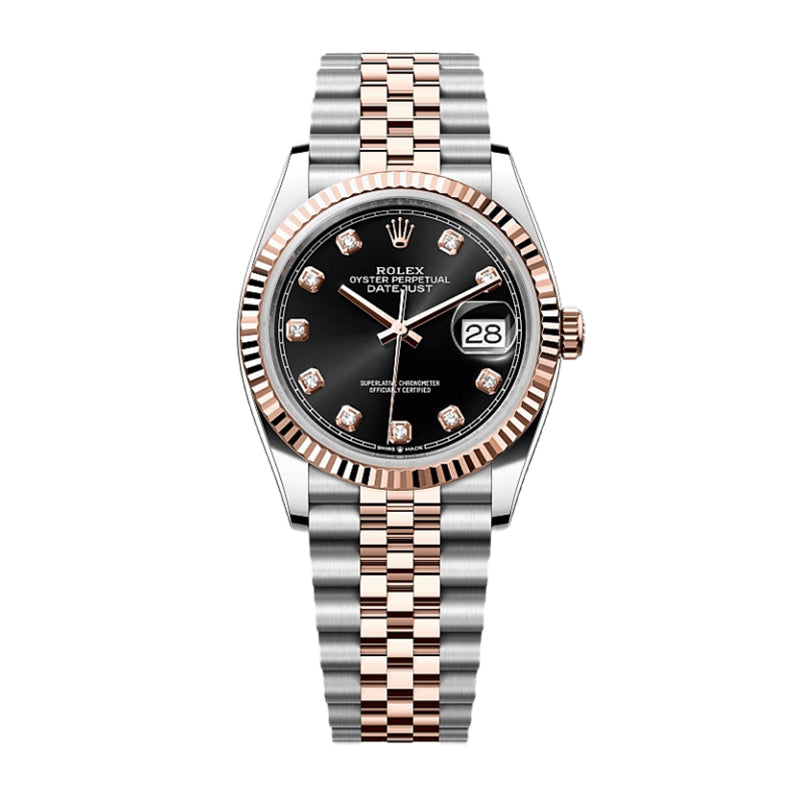 Datejust 36 Oyster, 36 mm, Oystersteel and Everose gold