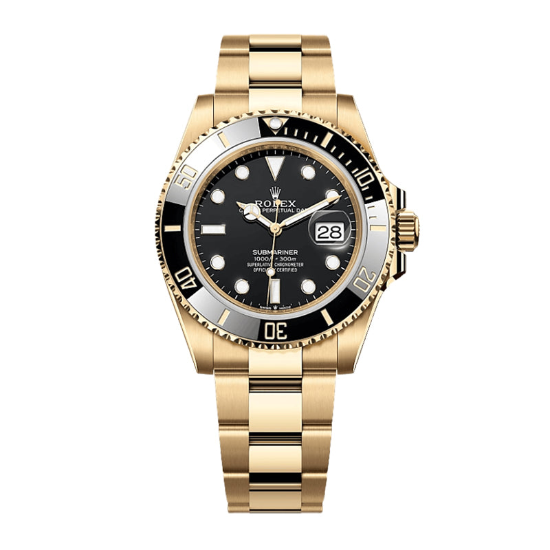 A- Submariner Date, 18k Yellow Gold, 41mm