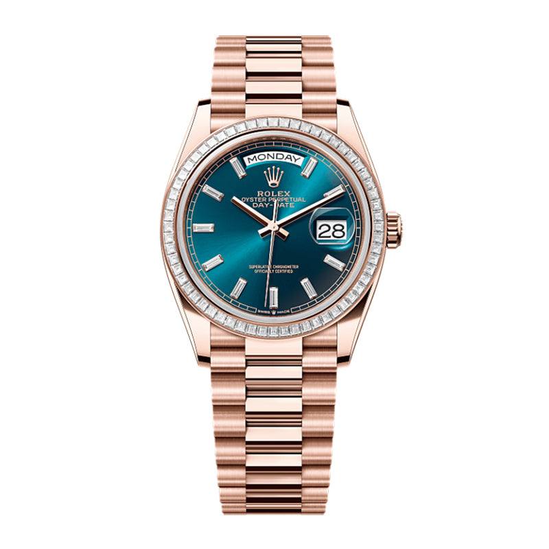 Day-Date 36 Oyster, 36 mm, Everose gold and diamonds