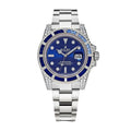 Submariner Date 18K White Gold Diamonds Sapphires 40MM