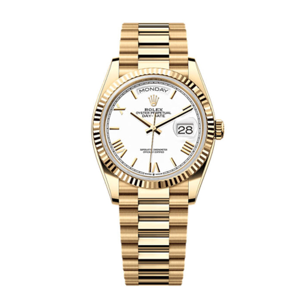 A- Day-Date 40 Oyster, 40 mm, yellow gold