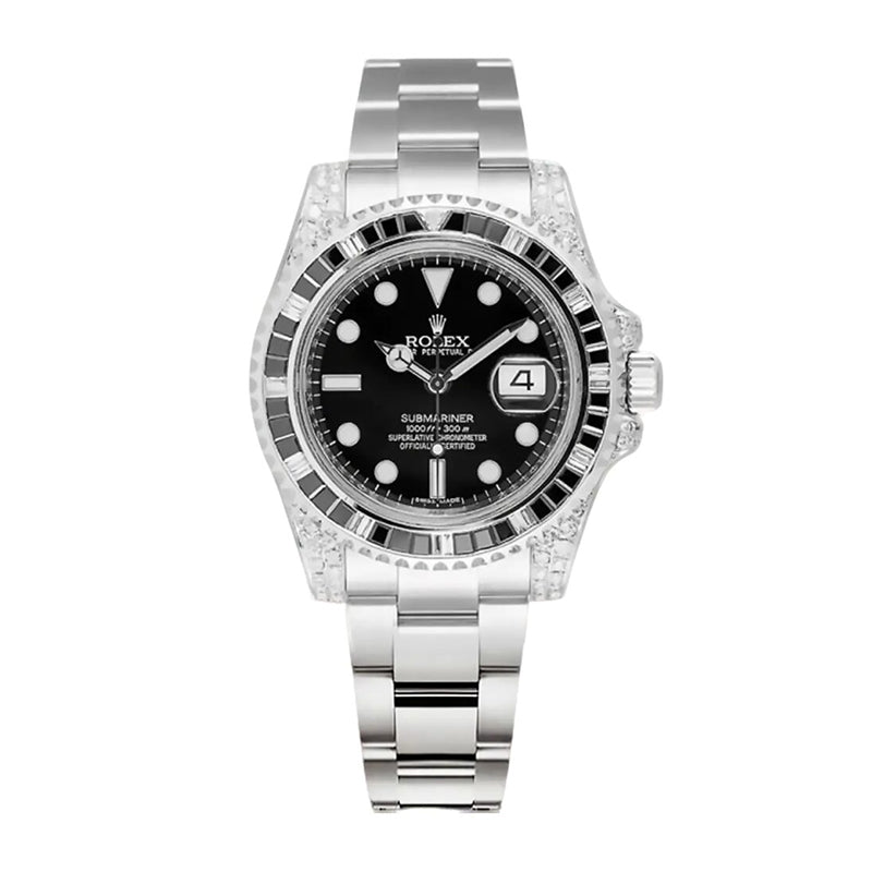 Submariner Date Silver Black Diamond, 40mm