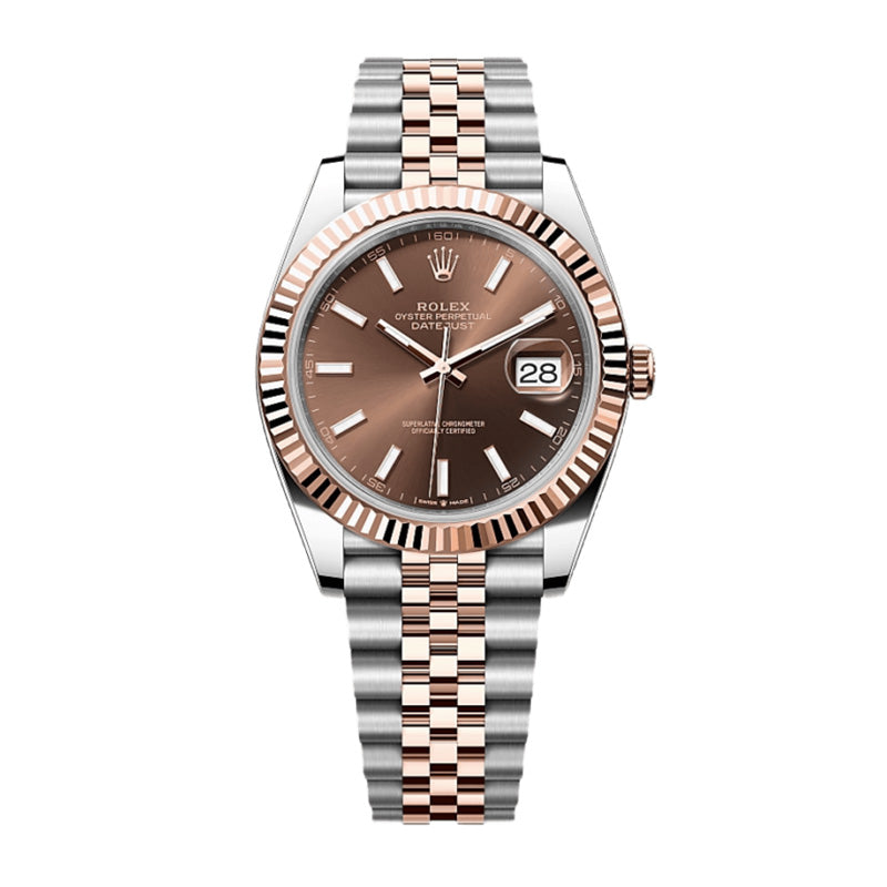 Datejust 41 Oyster, 41 mm, Oystersteel and Everose gold