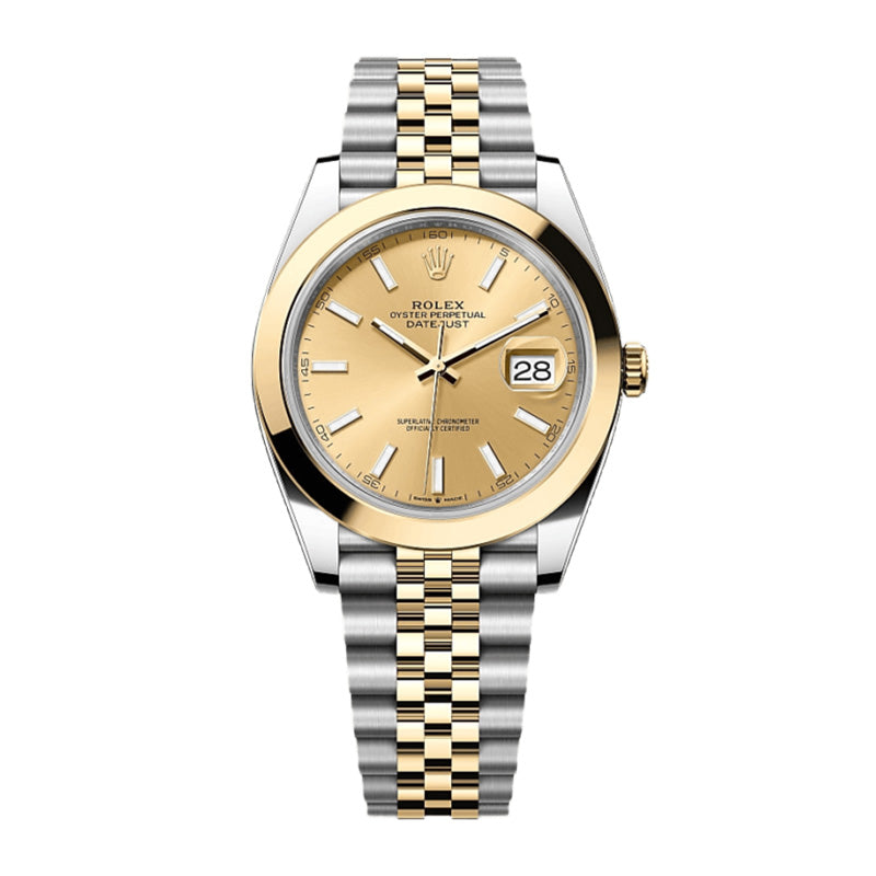 Datejust 41 Oyster, 41 mm, Oystersteel and yellow gold