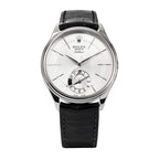 Cellini 50529, Dual Time, 18K White Gold, Silver Dial