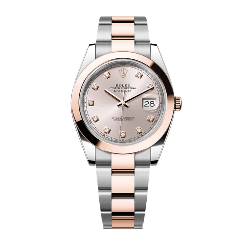 Datejust 41 Oyster, 41 mm, Oystersteel and Everose gold