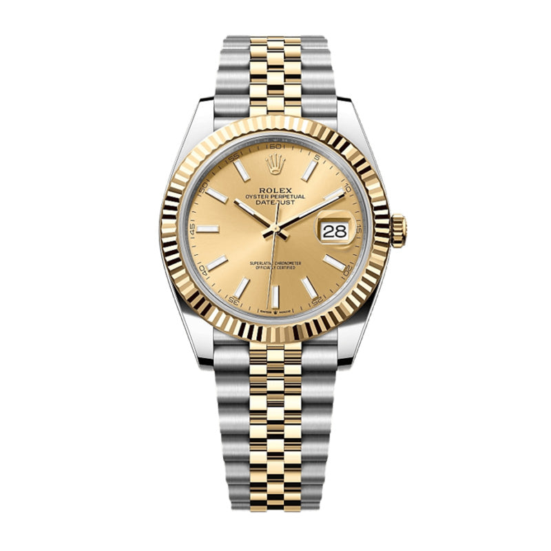 Datejust 41 Oyster, 41 mm, Oystersteel and yellow gold