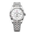 Sky-Dweller Stainless Steel, White Index Dial, 42 mm