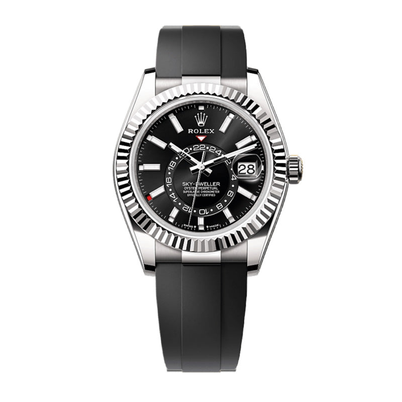 Sky-Dweller Oyster, 42 mm, white gold