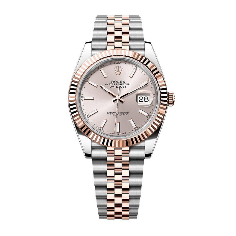 Datejust 41 Oyster, 41 mm, Oystersteel and Everose gold