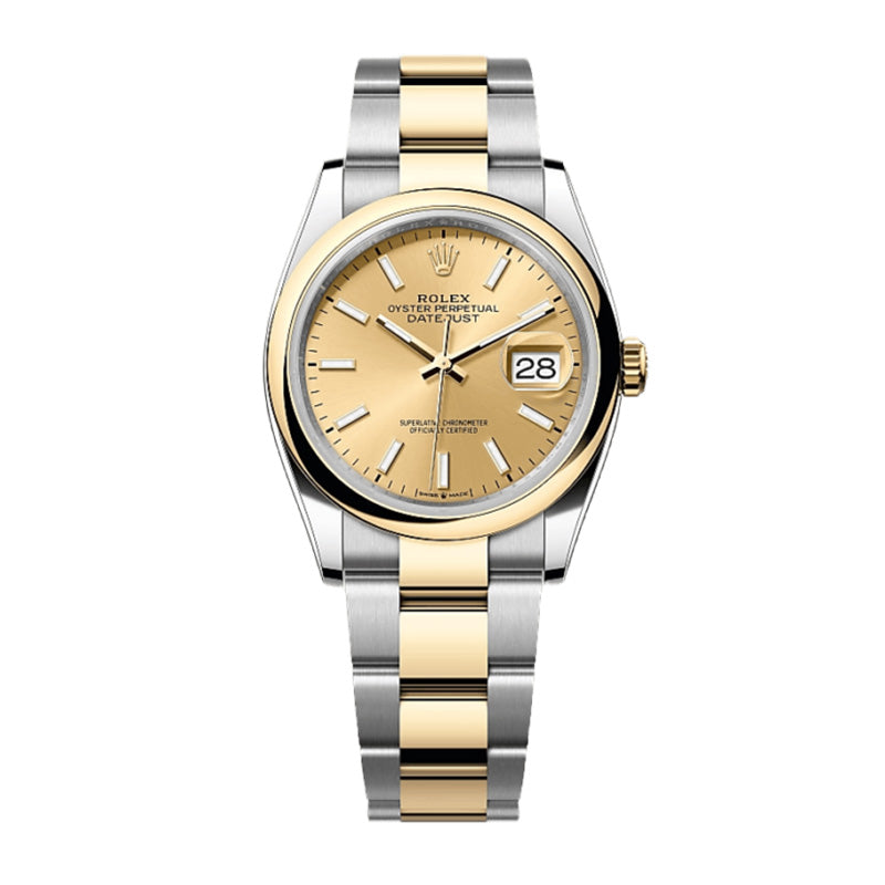 Datejust 36 Oyster, 36 mm, Oystersteel and yellow gold