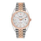 Datejust 41 Steel Rose Gold Fluted Motif Dial