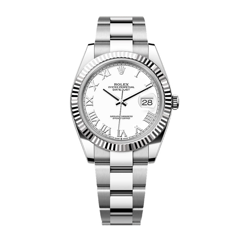 Datejust 41 Oyster, 41 mm, Oystersteel and white gold