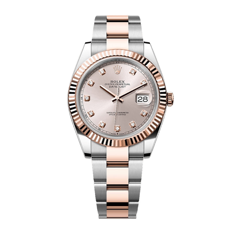 Datejust 41 Oyster, 41 mm, Oystersteel and Everose gold